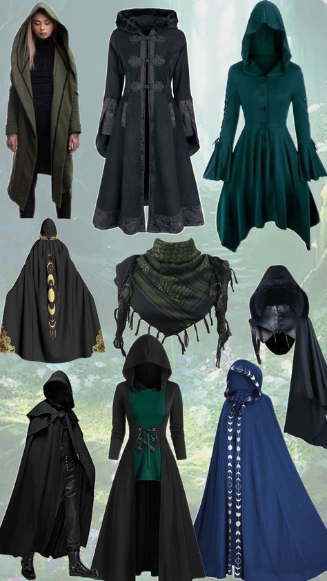 Clothes collection, fantasy/adventure style Fantasy Culture Clothing, Fantasy Oc Outfit Ideas, Fantasy Clothing Aesthetic, Adventure Clothes Fantasy, Fantasy Aesthetic Outfits, High Fantasy Clothing, Fantasy Adventurer Outfit, Fantasy Traveler Outfit, Dragon Monk