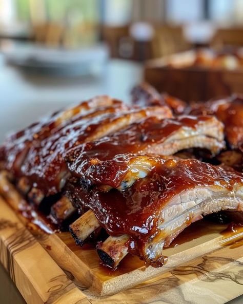 Hands down, the best ribs of your life! Baked Bbq Ribs, Buttery Corn, Best Chicken Wing Recipe, Ribs In Oven, Bbq Recipes Ribs, Proper Tasty, Barbeque Recipes, Baked Ribs, Pork Rib Recipes