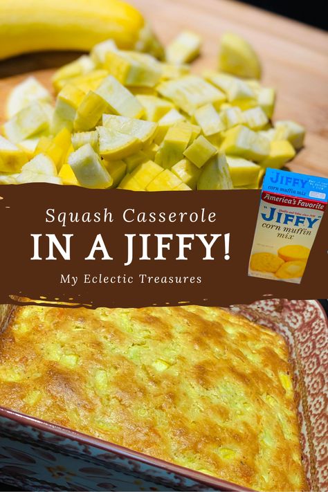 Corn Squash Casserole, Yellow Squash Jiffy Cornbread, Taste Of Home Squash Casserole, Baked Squash Casserole Recipes, Recipe Yellow Squash, Jiffy Squash Casserole, Corn And Squash Casserole, Jiffy Cornbread Dinner Recipes, Creamed Squash Recipes