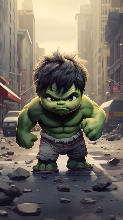 #cartoon Hulk Kids, Wallpaper Gamer, Hulk Artwork, Baby Cartoon Characters, Animation Software, Baby Avengers, Avengers Cartoon, Baby Superhero, Hulk Art