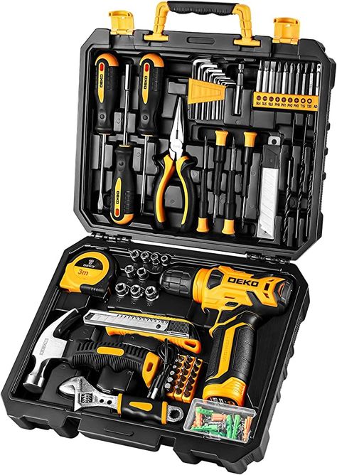 Basic Household Tool Kit. DIY Tool Kit for the Office, Home, and Repairs of all Types Mechanic Tool Box, Hand Tool Set, Hand Tool Kit, Drill Set, Hand Tool Sets, Household Tools, Kit Home, Combo Kit, Home Tools