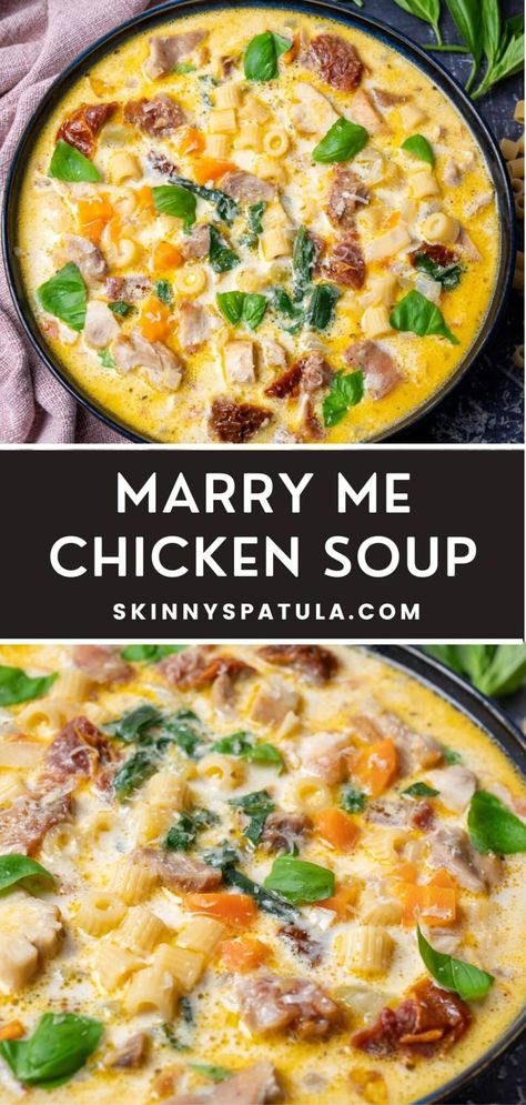 Marry Me Chicken Soup Crockpot Creamy Parmesan Chicken Soup, Salmon Soup Recipes Healthy, Chicken Parmesan Soup Crockpot, Crockpot Creamy Chicken Parmesan Soup, Creamy Chicken Soup Crockpot, Bisque Recipes, Healing Soup, Marry Me Chicken, Comfort Soup Recipes