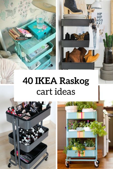 40 Smart Ways To Use IKEA Raskog Cart For Home Storage Ikea Raskog Cart Ideas, Raskog Cart Ideas, Raskog Ikea, Ikea Raskog Cart, Raskog Cart, Ikea Cart, Ikea Raskog, Cart Ideas, Decor Ikea