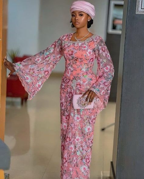 20 Latest and Best Pictures of Owambe Styles. Cord Lace Gown Styles Aso Ebi, Latest Lace Gown Styles Aso Ebi, Cord Lace Gown Styles, Latest Lace Styles, Owambe Styles, Latest Asoebi Styles, Aso Ebi Lace Styles, Nigerian Dress, Latest Aso Ebi Styles