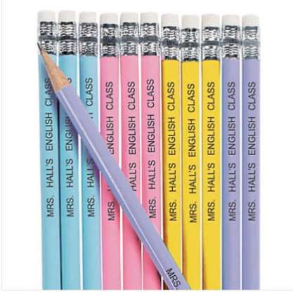 1. A Set of Personalized Pencils - Provided by Best Life Candy Alternatives, Custom Pencils, Teaching Supplies, Wooden Pencil, Personalized Pencils, Best Teacher Gifts, Easy Writing, Wooden Pencils, Bridal Shower Brunch