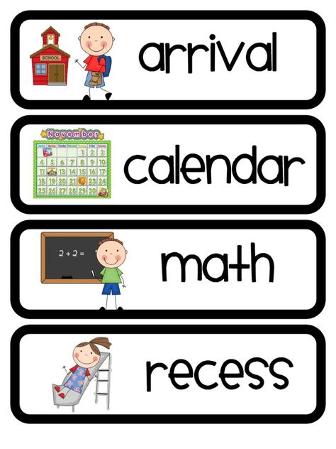 Daily Schedule Cards2 - Free download as PDF File (.pdf), Text File (.txt) or read online for free. Classroom Schedule Cards, Drop Everything And Read, Daily Schedule Cards, Classroom Schedule, Preschool Schedule, Teaching Organization, Calendar Math, Daily Five, Schedule Cards