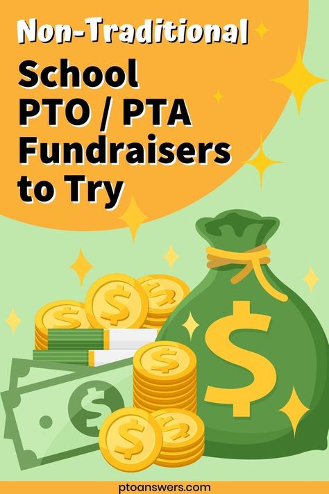 Looking for PTO PTA School Fundraiser Ideas? Check out this round up of non-traditional, aka out of the box money generators that will help you raise the money you need to fully fund your school parent group's budget for the year. Student Council Fundraising Ideas, School Fundraiser Ideas, Group Fundraising Ideas, Fundraiser Ideas School, Pta Events, Fundraising Games, Pta Fundraising, School Pto, Pta School