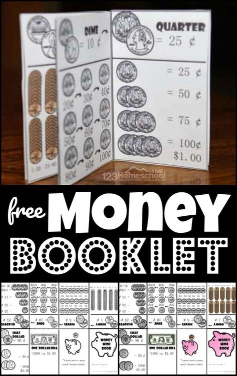 Teaching How To Make Change With Money, Learning Money For Kids Free Printable, Teach Money To Kids, Teaching Money 1st Grade, Money For Kindergarten, Free Printable Money, Penny Nickel Dime Quarter, Teaching Kids Money, Math Money