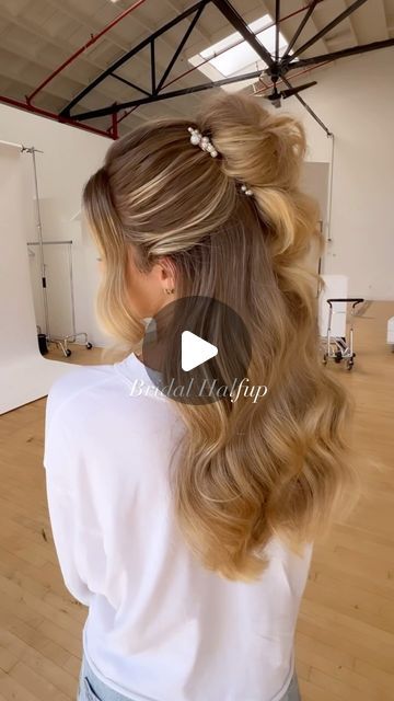 JESSICA KEIFE-OC bridal hair on Instagram: "If you can’t choose between a down style or bun for your wedding day… this is the perfect hairstyle for you!  . I love me a simple twisted Halfup hairstyle, but a Halfup with a little bun seems so modern, fresh and new! ✨ . Wearing the Pismo Comb & Pin Set From my collection @jaykaybraidsandbridal 🤍 this product is tagged, or Comment, “Pismo” and I’ll dm you a direct link! . Makeup @artistrybybrianna 🤍 . Brides and bridesmaids, save for inspo 🫶🏽" Comb Pin, Engagement Hairstyles, Perfect Hairstyle, I Love Me, Engagement Ideas, Brides And Bridesmaids, Perfect Hair, My Collection, Love Me