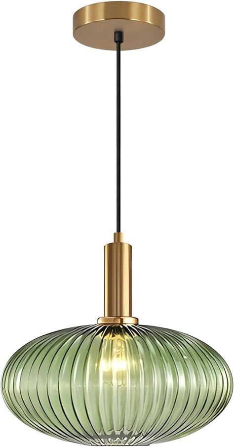 KCO Lighting Modern Black Globe Pendant Lamp 1-Light Mid Century Brass Gold Dining Pendant Light Amber Glass Farmhouse Pendant Lighting Adjustable Large Vintage Hanging Ceiling Pendant Light - Amazon.com Gold Globe Pendant Light, Green Glass Bathroom, Bathroom Pendant Light, Dining Pendant Light, Pendant Lights Kitchen Island, Lights Kitchen Island, Green Pendant Light, Hanging Lights Kitchen, Gold Globe