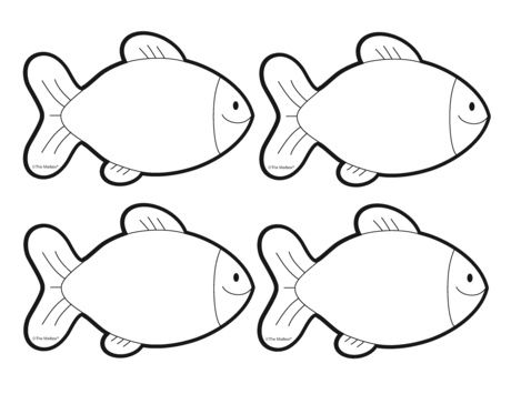 Free Printable Fish Pictures, Fish Templates Free Printable, 1 Fish 2 Fish Red Fish Blue Fish Craft, One Fish Two Fish Red Fish Blue Fish, Fish Printables Free, Red Fish Blue Fish Craft, Fish Outline Printable, Fish Template Printable, Fish Template Printable Free Pattern