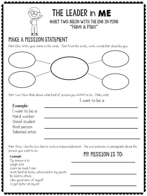 Image result for leader in me data notebooks pdf Habit 2 Activities, Class Mission Statement Leader In Me, Kids Leadership Activities, Leader In Me Activities, Leadership Activities For Kids, Leadership Worksheets, 7 Habits Activities, Covey 7 Habits, Leadership Notebook