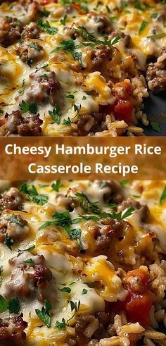 Hamburger Rice Casserole, Hamburger Rice, Hamburger Dishes, Ground Beef Casserole Recipes, Beef Rice, Rice Casserole Recipes, Beef Casserole Recipes, Ground Beef Casserole, Rice Casserole