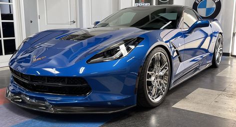 You Can Scratch That Fast Corvette Itch With This 700 HP 2014 C7 Stingray From Hennessey | Carscoops C7 Corvette Stingray, Chevy Corvette Z06, 2014 Corvette Stingray, Corvette C7 Stingray, 2014 Corvette, C7 Stingray, C7 Corvette, Laguna Blue, Corvette C7