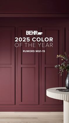 Behr’s Fall Feels Palette – A Warm Fall Color Palette | Colorfully BEHR Behr Color Of The Year, Rust Behr Paint, Behr Burgundy Paint Colors, Behr Color Palette For Home, Fall Paint Colors, Red Paint Colors, Behr Colors, Behr Paint Colors, Jewelry Box Makeover