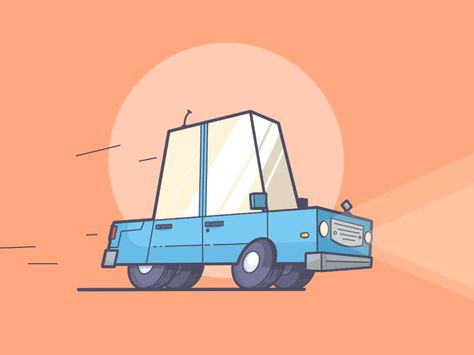 Vroom Vrooooooooom! by Chris Fernandez #Design Popular #Dribbble #shots Car Animation Gif, Car Motion Graphics, Mechanic Illustration, Car Banner Gif, Cartoon Gif, Car Gif, Car Animation, Car Banner, Motion Graphs