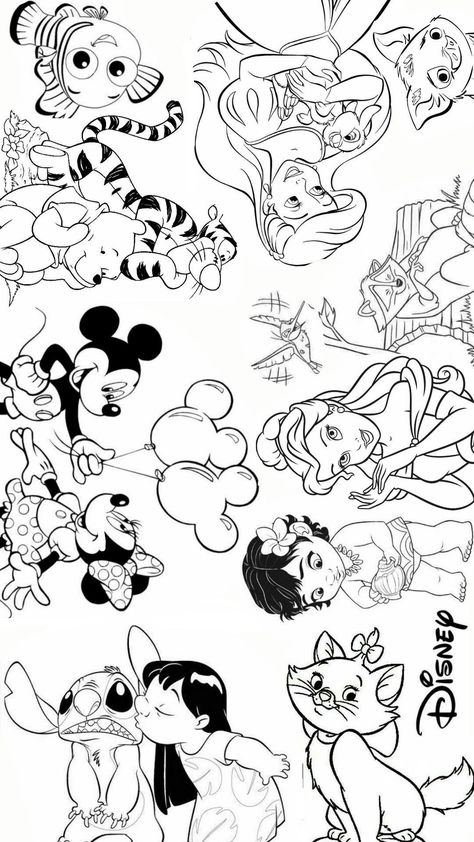 friendswhocolor #coloringforfun #barbiecolori Disney Coloring Pages Printables, Disney Nail Art, Disney Coloring Sheets, Stitch Coloring Pages, Barbie Coloring Pages, Cute Disney Drawings, Disney Collage, Princess Coloring Pages, Disney Colors