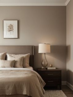 Best Room Colors Bedrooms Cozy, Beige Color For Bedroom, Neutral Bedroom Colour Schemes, Light Beige Paint Colors Bedrooms, Taupe Color Bedroom, Cozy Bedroom Beige Walls, Taupe Bedroom Paint Colors, Bed Rooms Paint Colors, Beige Wall Color Bedroom