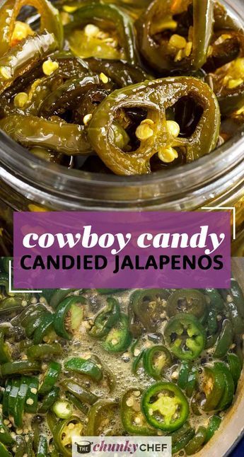 Pickled Jalapenos, Candied Jalapenos, Cowboy Candy, Jalapeno Recipes, Jalapeno Peppers, Jelly Recipes, Garden Recipes, Peppers Recipes, Pickling Recipes