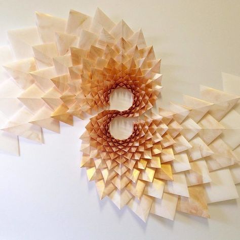 Matt Shlian, Origami Wall Art, Folding Techniques, Paper Installation, Paper Art Sculpture, Paper Engineering, Geometric Sculpture, Instruções Origami, Origami Paper Art