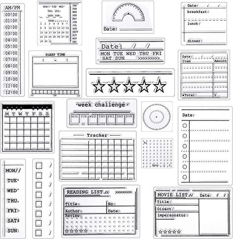 Free Planner Templates, Calendar Stamps, Planner Stamps, Calendar Organization, Kraf Diy, Calendar Planner, Craft Printing, Daily Planner Template, Journal Stationery