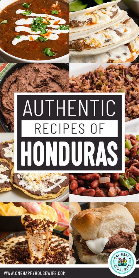 Central American Food, Honduras Food, Honduran Recipes, South American Recipes, Latin American Recipes, Hispanic Kitchen, Recipes Authentic, Happy Housewife, Hispanic Food