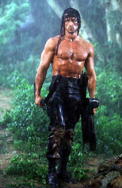 Working on Rambo – A real adventure (Rambo II) « Dave Friedman's Blog Rambo 2, Sylvester Stallone Rambo, Rambo 3, John Rambo, Movie Poster Frames, Kaptan Jack Sparrow, First Blood, Rocky Balboa, Mel Gibson