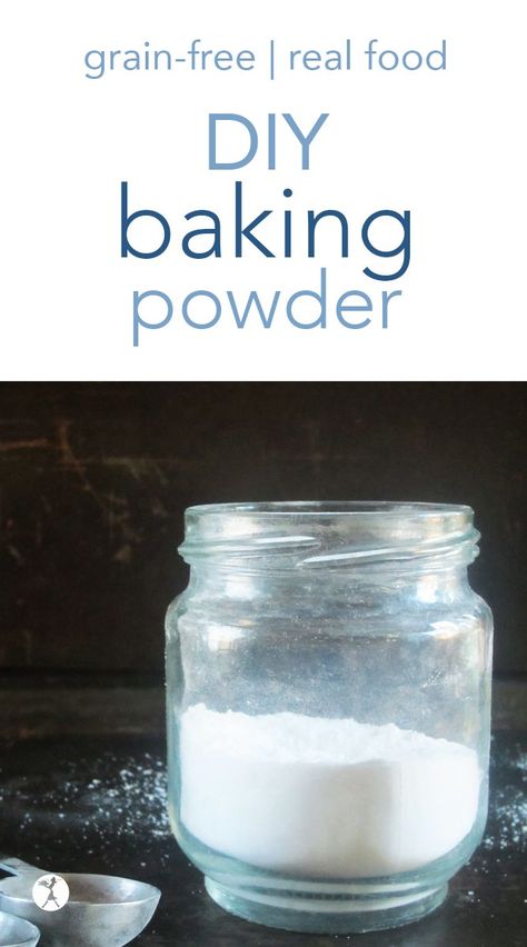 DIY Baking Powder :: paleo, corn-free, aluminum-free Grain Free Baking, Starch Recipes, Baking Soda Drain Cleaner, Homemade Baking Powder, Baking Powder Recipe, Natural Odor Remover, Keto Condiments, Diy Shampoo Recipe, Baking Soda Health