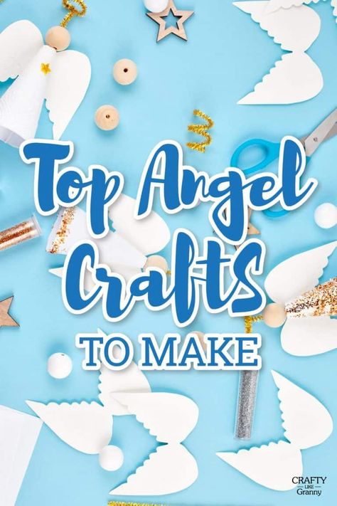 Adorable Angel Crafts The Whole Family Will Enjoy Guardian Angel Craft, Christmas Angels Crafts Angles, Angel Crafts For Preschoolers, Christmas Angel Ornaments Handmade, Angel Ornaments Diy, Diy Christmas Angel Ornaments, Diy Angel Ornaments, Ornaments Diy Kids, Christmas Angel Crafts