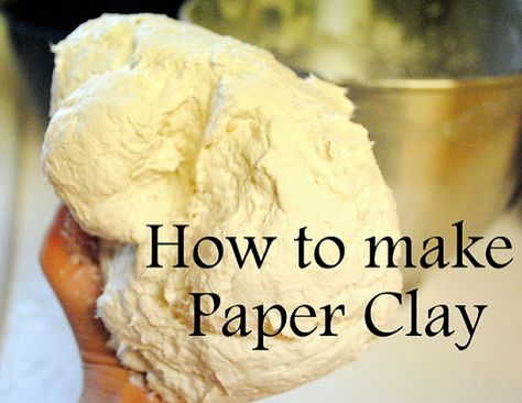 Hantverk Diy, Paper Mache Clay, Paper Mache Art, Piece Of Paper, Clay Food, Make Paper, Paper Clay, Dry Clay, Clay Projects