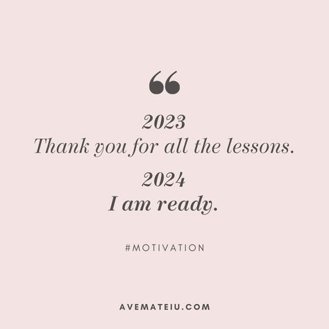 2023: 🙏 Thank you for all the lessons. 2024: 🚀 I am ready. 💫  In 2023, I learned the importance of self-care, cherishing relationships, and embracing adaptability. As I welcome 2024, I aspire to spread kindness, confront challenges bravely, and embrace uncertainty. How about you? How will you apply your 2023 lessons in 2024? 🌱 Egale Quotes, The Lessons, I Am Happy Quotes, Ready Quotes, Live And Learn Quotes, Ending Quotes, Vision Board Images, Quotes Happiness, Happy New Year Quotes