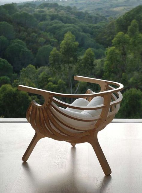 Wooden vase hanging planter Meditation Chair, Cnc Furniture, Plywood Chair, Iconic Chairs, Lounge Chair Design, Shell Chair, Salon Chairs, Woodworking Furniture, Lounge Furniture