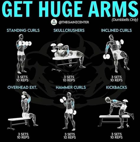 Arm Workout Men, Arm Day Workout, Big Biceps Workout, Bigger Biceps, Bicep And Tricep Workout, Workout Gym Routine, Gym Workout Guide, Reps And Sets, Gym Workout Planner