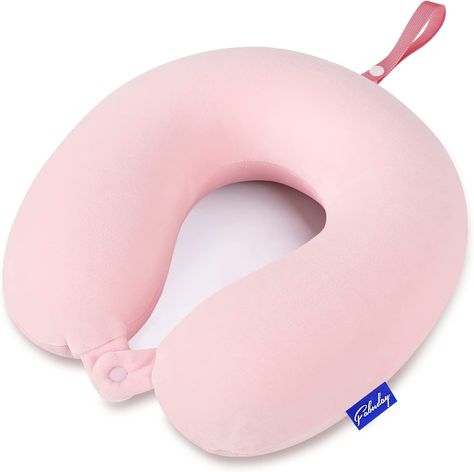 Cute Neck Pillow Travel, Neck Pillow Aesthetic, Plane Pillow, Pregnancy Care Package, Airport Bag, Travel Pillow Airplane, Pillow Memory, Airplane Pillow, Pillow For Neck