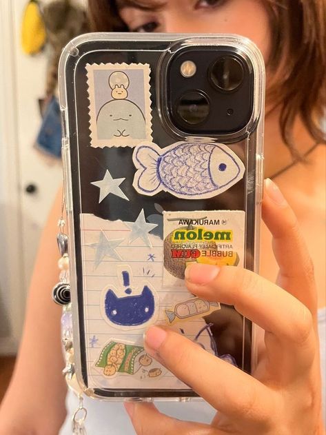 Iphone Case Ideas, Clear Phone Case Design, Diy Phone Case Design, Desain Quilling, Diy Labels, Iphone Case Stickers, Phone Inspo, Collage Phone Case, Phone Inspiration