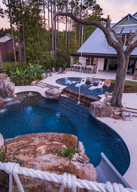 Ideas De Piscina, Deck Piscina, Dream Backyard Pool, Pools Backyard Inground, Dream Life House, Luxury Swimming Pools, Backyard Pool Landscaping, Dream Pools, Backyard Pool Designs