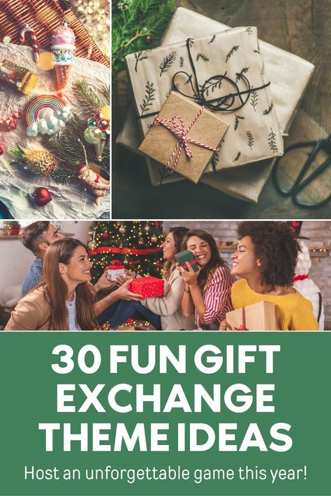 30 Of The Best Christmas Gift Exchange Theme Ideas! – Print GoGo Christmas Gift Giving Themes, Group Christmas Gift Exchange Ideas, Christmas Gift Themes Ideas, Alternatives To Secret Santa, Christmas Gift Exchange Theme Ideas Family, Christmas Work Gift Exchange Ideas, Christmas Present Theme Ideas, Themed Christmas Gift Exchange Ideas, Themed Christmas Gift Exchange