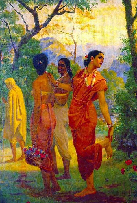 Ancient Indian Paintings, Ravivarma Paintings, Famous Art Paintings, Ravi Varma, Raja Ravi Varma, Ancient Indian Art, Modern Indian Art, Indian Artwork, Indian Illustration