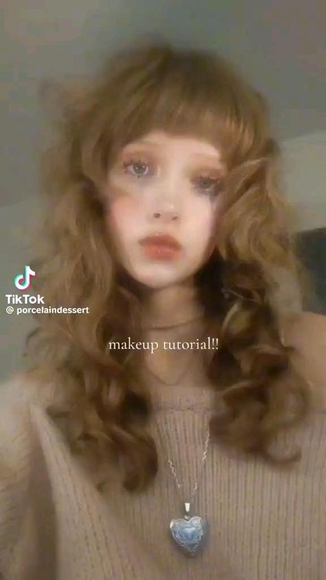 #makeup#tutorial #porcelaindollaesthetic Doris Makeup Tutorial, Bjd Makeup Tutorial, Soft Doll Makeup, Porcelain Dolls Makeup, Doll Make Up Tutorial, Ballerina Makeup Tutorial, Slavic Doll Makeup, Doll Eyes Makeup Tutorial, Doll Makeup Aesthetic