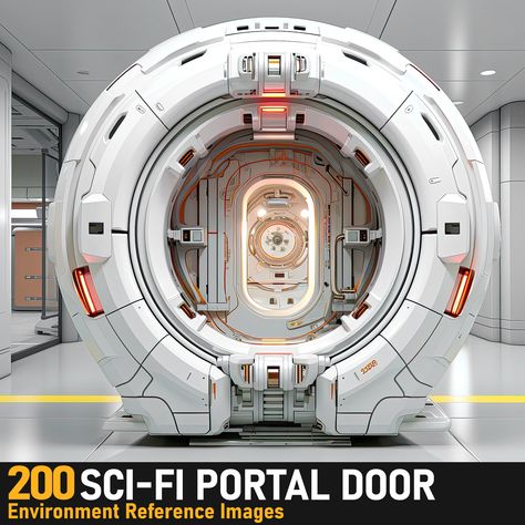 Sci-fi Portal Door|4K Reference Images,  on ArtStation at https://www.artstation.com/artwork/m8V1ke Sci Fi Portal, Scifi Door, Game Animation, Portal Game, Animation Illustration, Sci Fi Design, Kids Mood, Game Concept Art, Game Concept