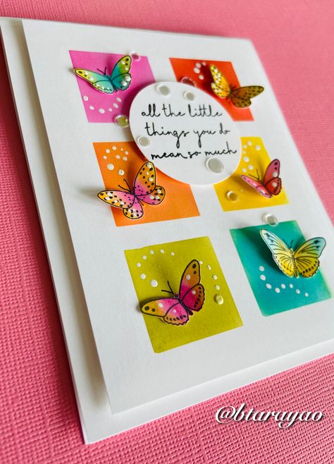 Handmade Mothers Day Card, Butterfly Cards Handmade Cardmaking, Butterfly Cards Ideas, Butterfly Greeting Cards Handmade, Mother’s Day Cards Handmade, Diy Pop Up Mother’s Day Cards, Barbara Tarayao Cards, Mother’s Day Card Ideas From Teens, Dragonfly Handmade Cards