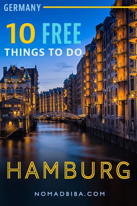 From world-class architecture to beautiful green spaces and amazing art, there is a lot you can enjoy in Hamburg for free! For more free things to do, check our post. Germany travel | Budget travel ideas | Things to do in Hamburg | What to see | Top attractions Traveling To Germany, Cities In Germany, Travel Germany, Visit Germany, Have Inspiration, Countries To Visit, Text Overlay, Europe Travel Guide, Hamburg Germany