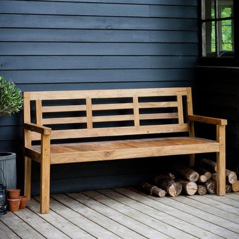 Chastleton Reclaimed Teak Garden Bench in the Garden Home Décor, Furniture, Park Bench, Bench, Outdoor Furniture, Outdoor Decor, Home Decor