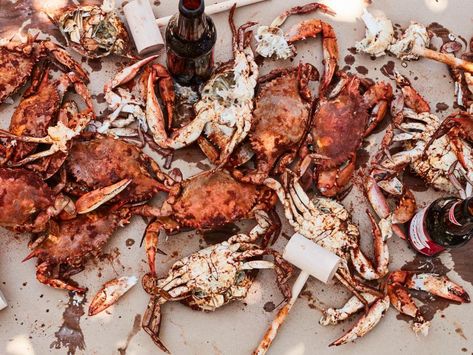 Crab Images, American Potato Salad, Crab Sandwich, Crab Feast, Homemade Seasoning, Maryland Crabs, Blue Crabs, Crab Stuffed Shrimp, Summer Salads With Fruit