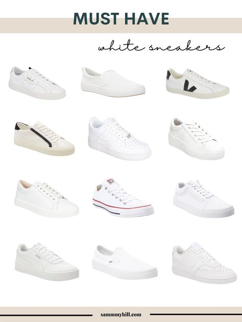 Cheap White Sneakers, Best White Shoes Men, Casual White Shoes For Men, Business Casual Men White Sneakers, Sneakers Must Have Woman, White Casual Shoes Men, Must Have Sneakers Women 2023, Womens White Sneakers 2023, Puma Shoes Outfit Men