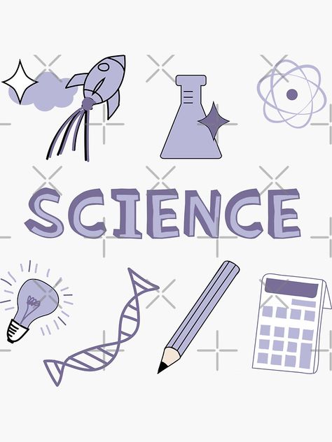 "Light Purple Science School Subject Sticker Pack" Sticker by The-Goods | Redbubble Subject Stickers, Binder Wallpaper, Science Notebook Cover, Student Binder Covers, School Binder Covers, Subject Labels, School Book Covers, Label Ideas, Science Stickers