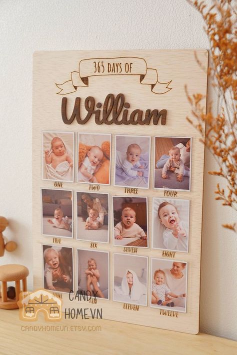 Baby Wood Photo Board, Baby Boy Nursery, First Year Photo, 1st Birthday Gift, Baby Milestone Sign, Birthday Board, Nursery Boho Decor N27 1st Birthday Gift Ideas Boy, Birthday Gifts For 1 Year Baby Boy, Gift For 1 Year Baby Boy, First Birthday Boy Gift Ideas, 1st Birthday Boy Gift Ideas, 1 Year Baby Boy Birthday Decoration, First Birthday Boy Decorations Ideas, 1st Birthday Gifts For Boys, First Birthday Gifts For Boys