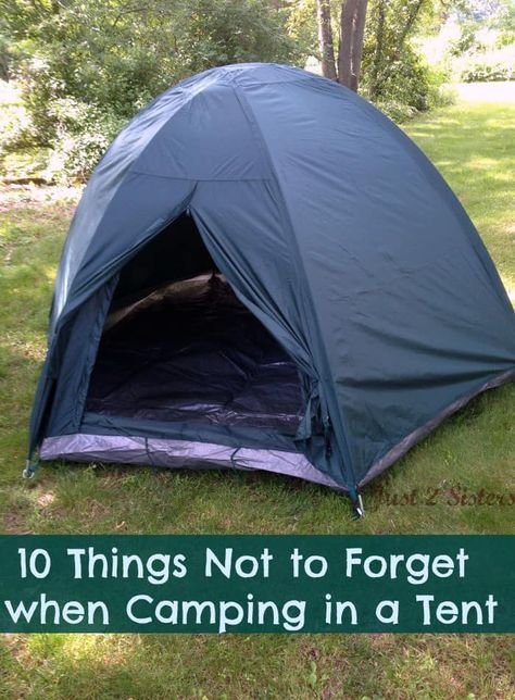 10 Things Not to Forget when Camping in a Tent Camping Hacks With Kids, Camping In A Tent, Zelt Camping, Camping Bedarf, Camping 101, Retro Camping, Camping Checklist, Camping Supplies, Camping Activities