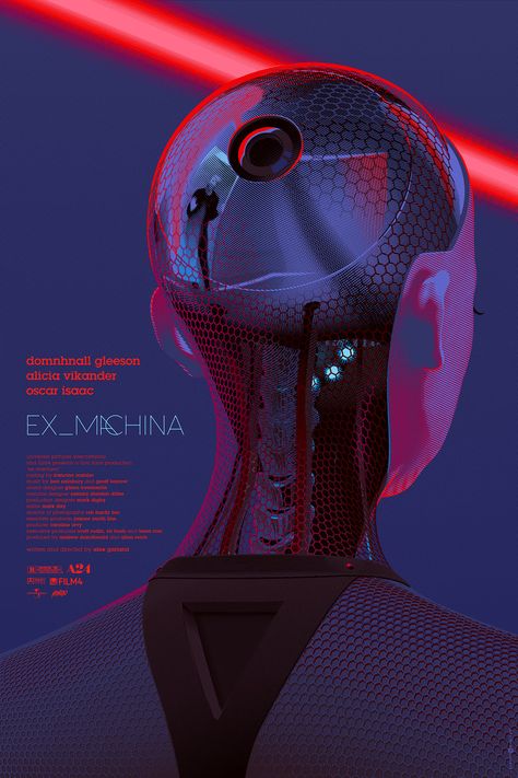 Ex Machina (2014) [7501125] by Laurent Durieux Ex Machina Movie, Remote Location, Film Poster Design, New Retro Wave, Fiction Movies, Movie Covers, Alternative Movie Posters, Mountain Retreat, Movie Poster Art