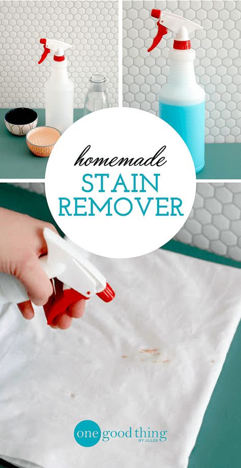 Homemade Stain Remover Spray Homemade Stain Remover, Homemade Stain Removers, Ideas For Clothes, Diy Stain Remover, Homemade Toilet Cleaner, Stain Remover Spray, Clean Baking Pans, Laundry Stain Remover, Diy Staining